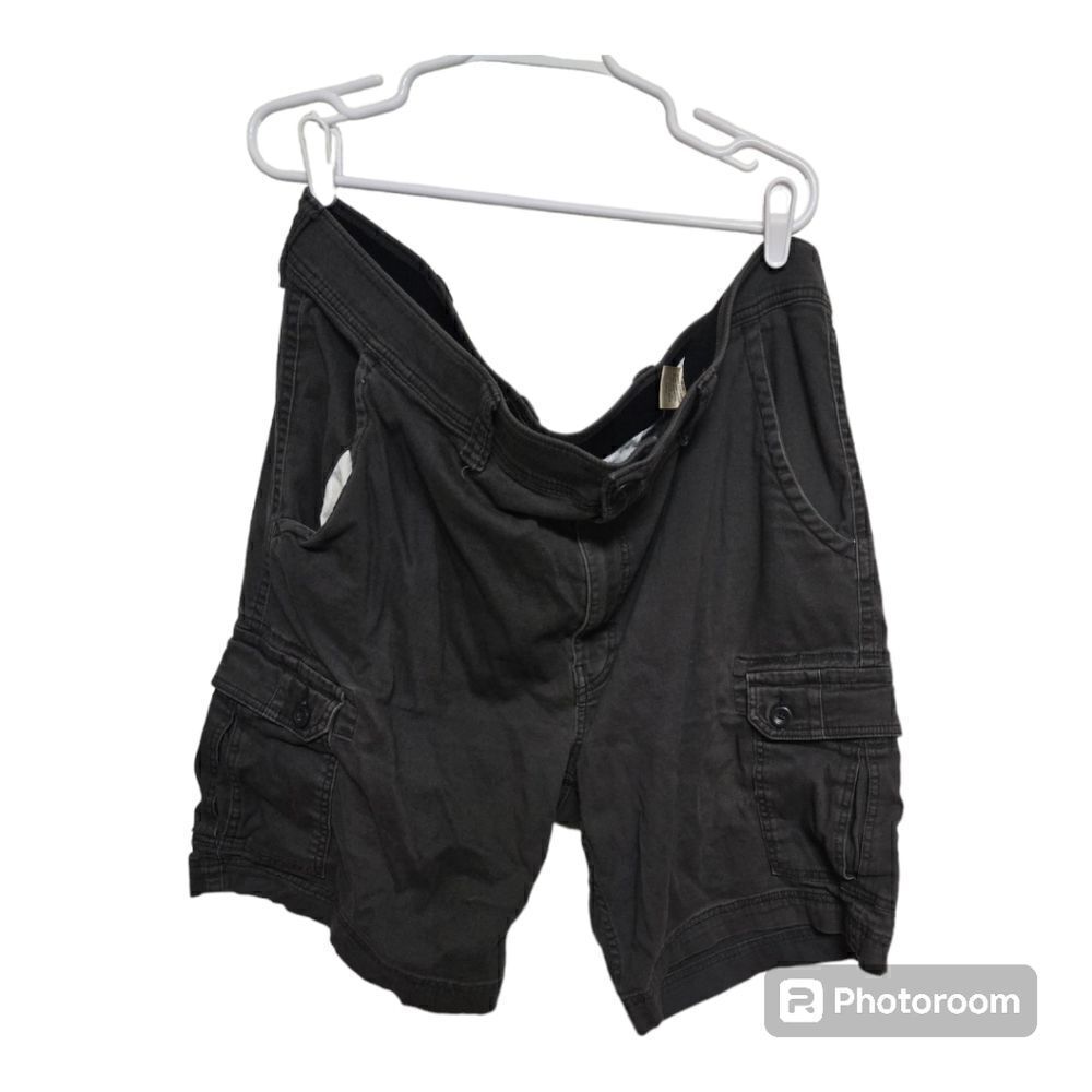 Mens Cargo Shorts Gray Comfort Stretch – Size 44